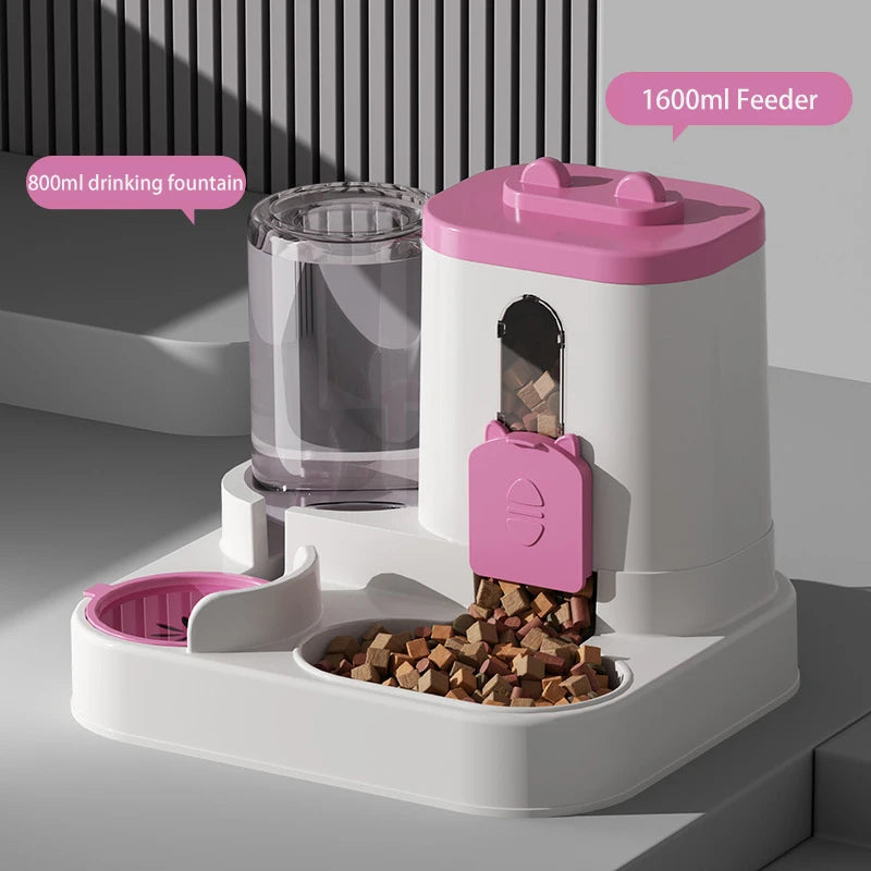 Comedero con Dispensador de Agua Automático para Mascotas