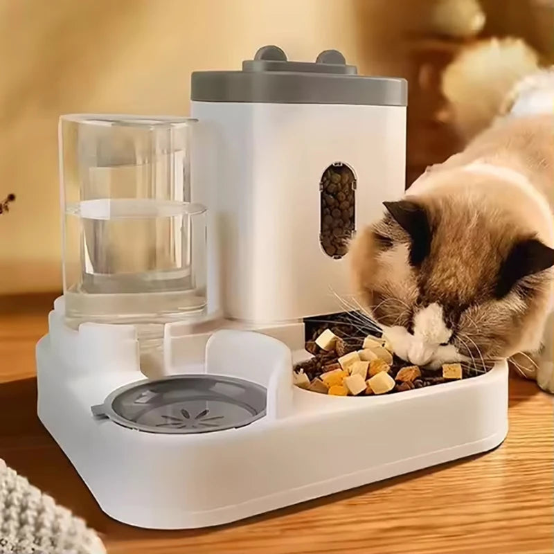 Comedero con Dispensador de Agua Automático para Mascotas
