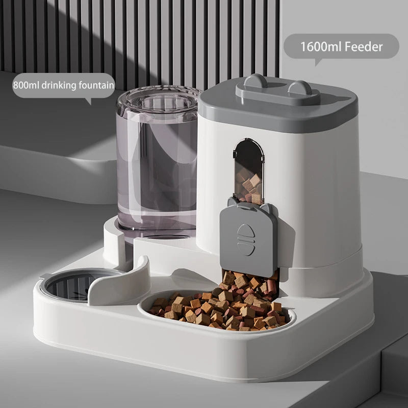 Comedero con Dispensador de Agua Automático para Mascotas