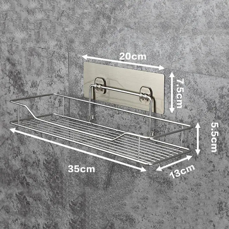 Estante de Pared para Baño y Cocina sin Taladro