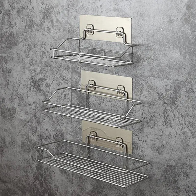 Estante de Pared para Baño y Cocina sin Taladro