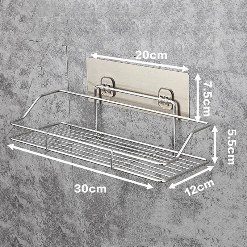Estante de Pared para Baño y Cocina sin Taladro