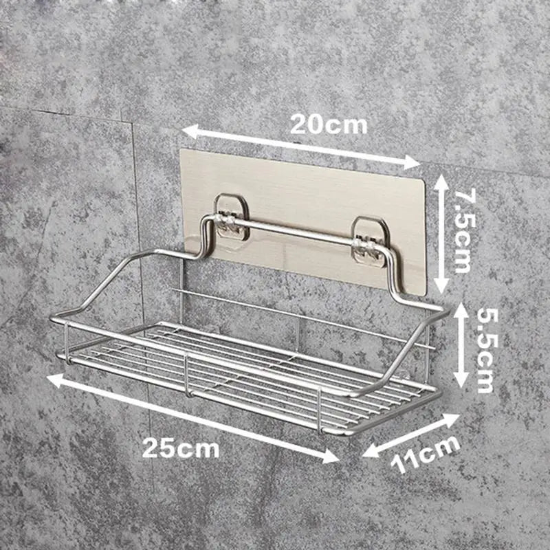 Estante de Pared para Baño y Cocina sin Taladro