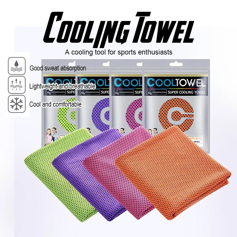 Pack de 4 Toallas Refrescantes para Deporte y Gimnasio