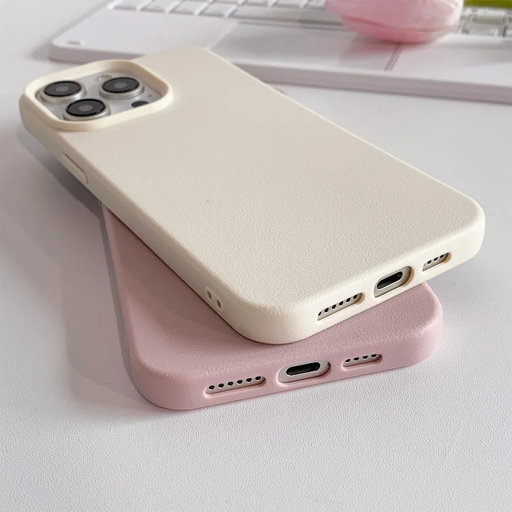 Funda de Cuero Antigolpes para iPhone