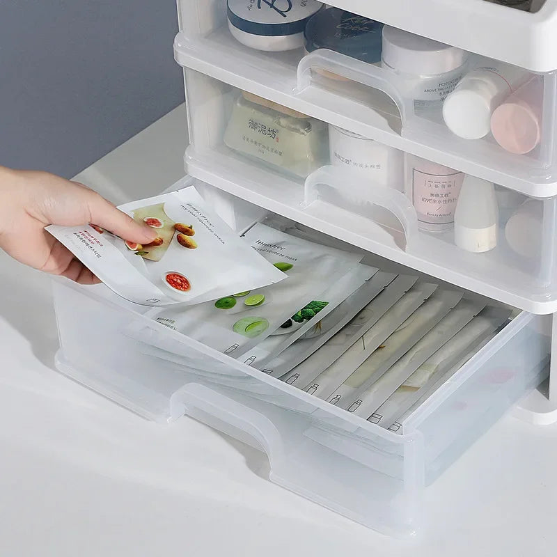 Organizador Transparente de Maquillaje con Cajones