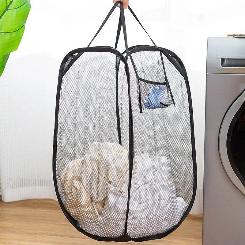 Cesto Plegable de Malla para Ropa Sucia