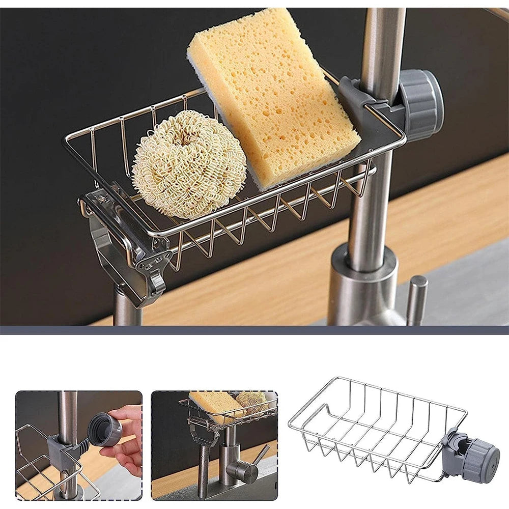 Soporte para Esponja y Jabón de Fregadero