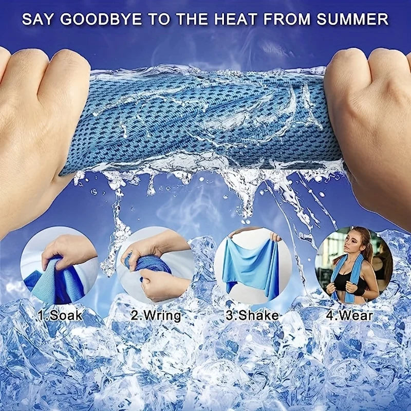 Pack de 4 Toallas Refrescantes para Deporte y Gimnasio