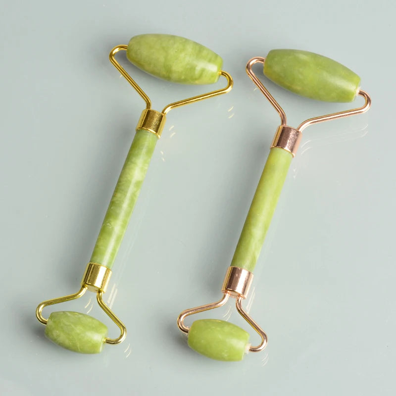 Rodillo Facial y Gua Sha de Piedra