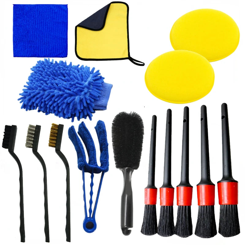 Set de Cepillos de Detallado para Coche