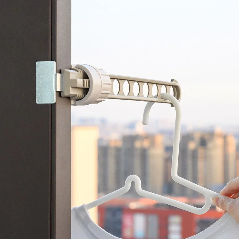 Percha Portátil para Ventana con 8 Orificios