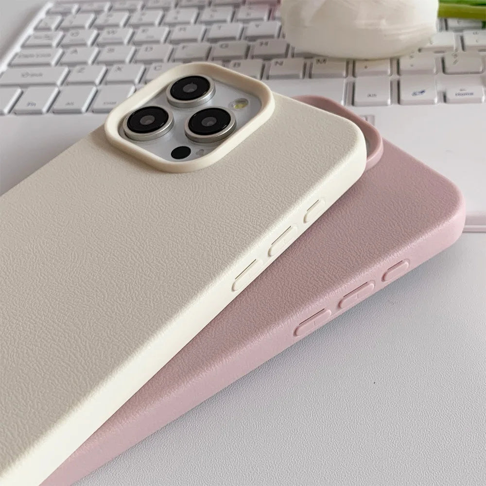 Funda de Cuero Antigolpes para iPhone