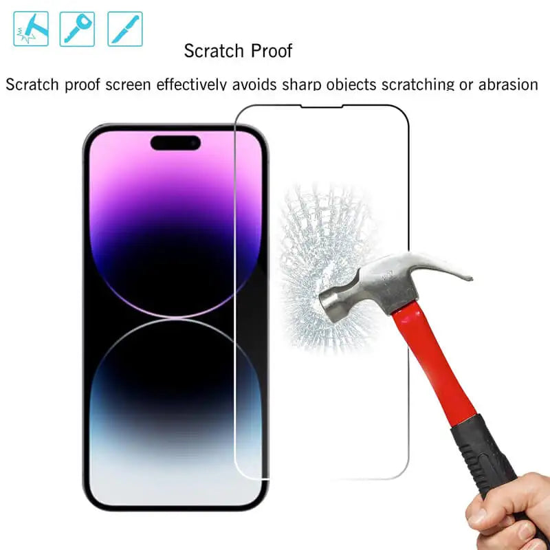 Cristal Templado para iPhone (Múltiples Modelos)
