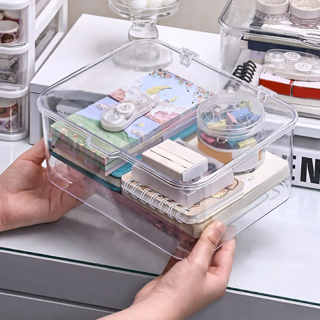 Caja Apilable con Tapa Abatible