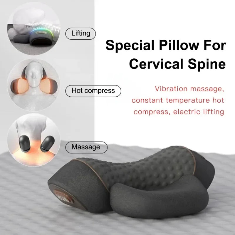 Almohada Cervical Eléctrica con Calor y Masaje