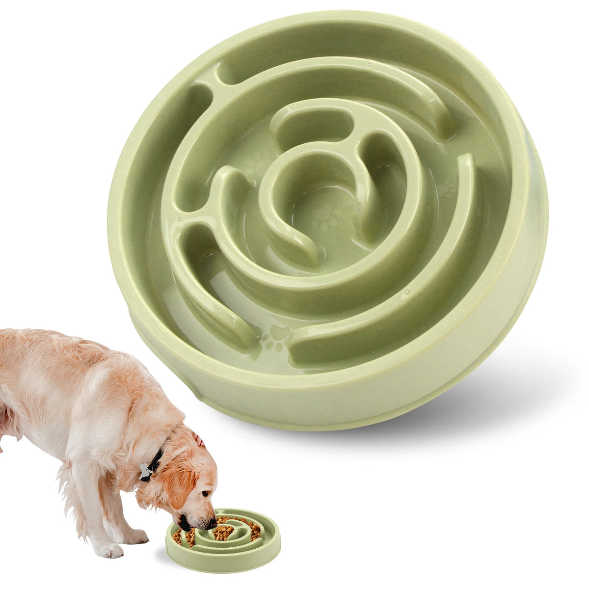 Comedero de Alimentación Lenta Antideslizante para Perros