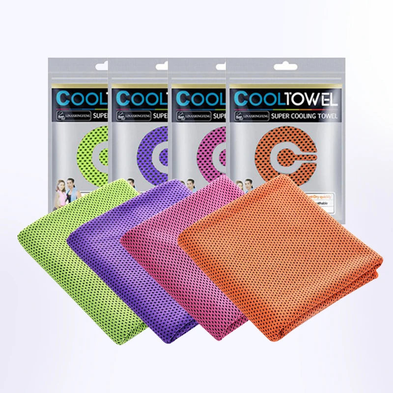 Pack de 4 Toallas Refrescantes para Deporte y Gimnasio