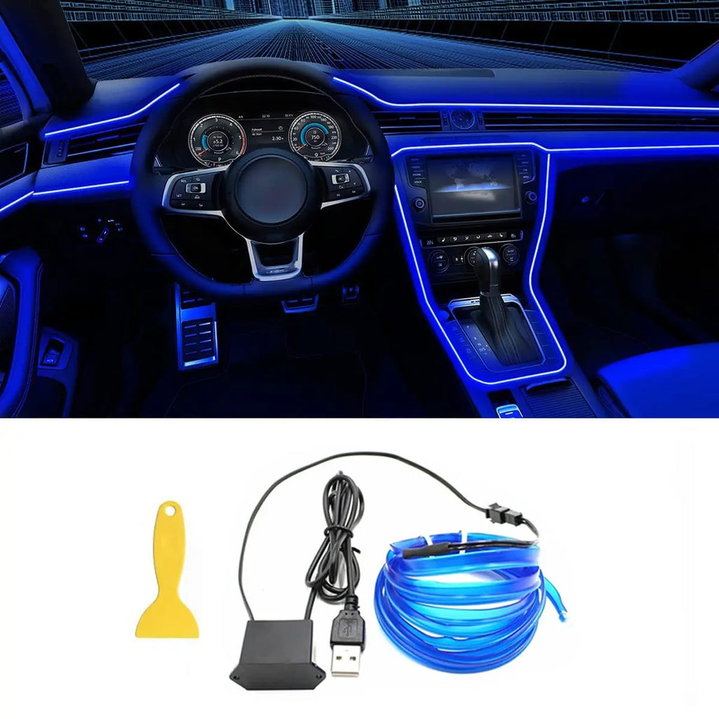Tira de Luces LED Neón para Interior de Coche (5M)