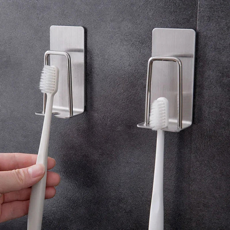 Soporte de Acero para Cepillo Dental sin Taladro
