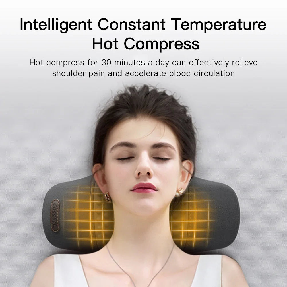 Almohada Cervical Eléctrica con Calor y Masaje