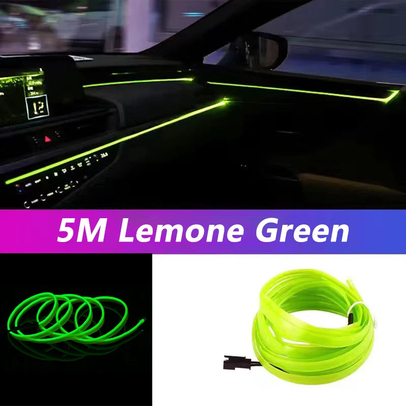 Tira de Luces LED Neón para Interior de Coche (5M)