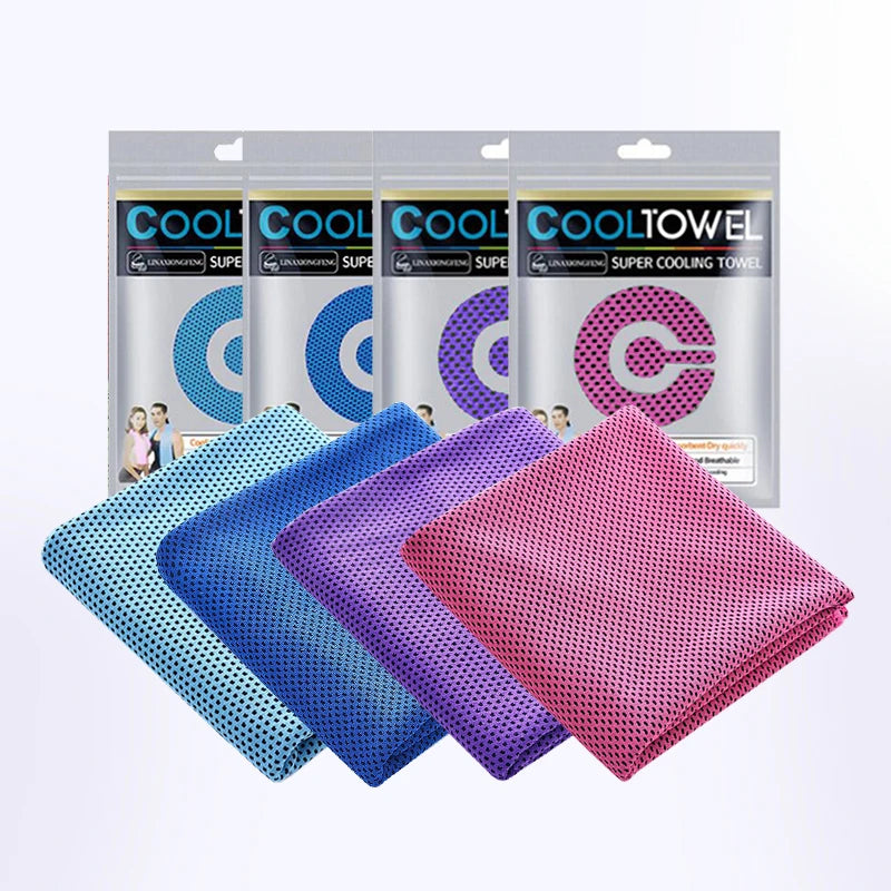 Pack de 4 Toallas Refrescantes para Deporte y Gimnasio