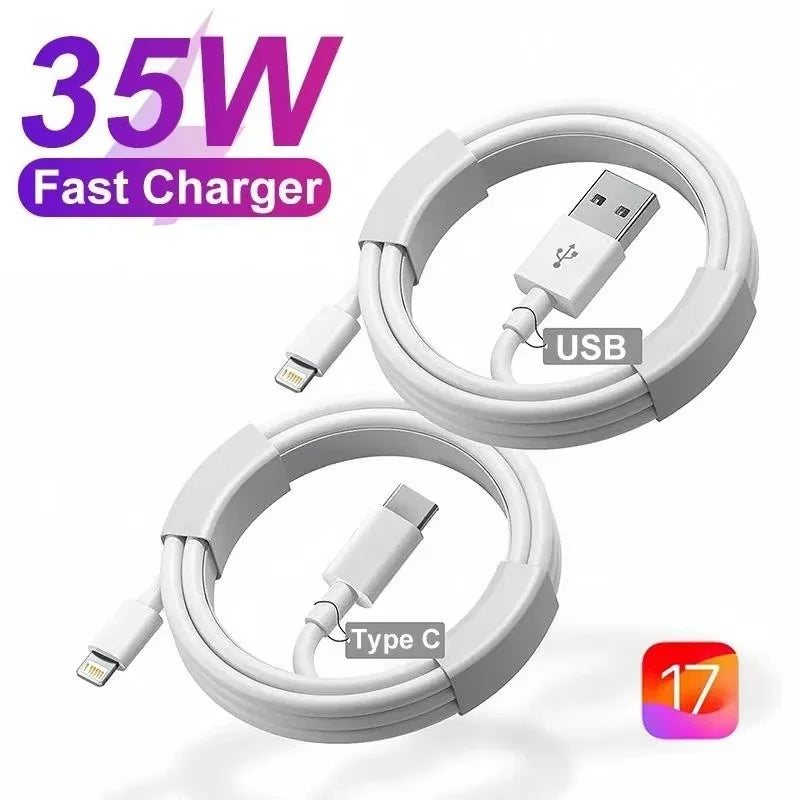 Cargador Rápido PD 35W USB Tipo C para iPhone