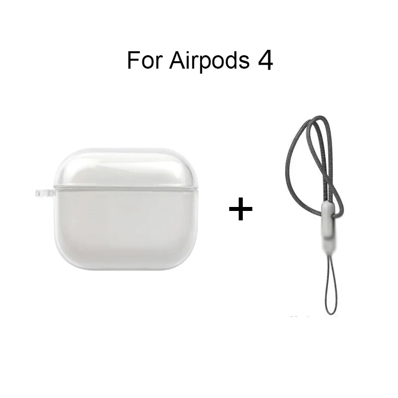 Funda Transparente de TPU con Correa para AirPods
