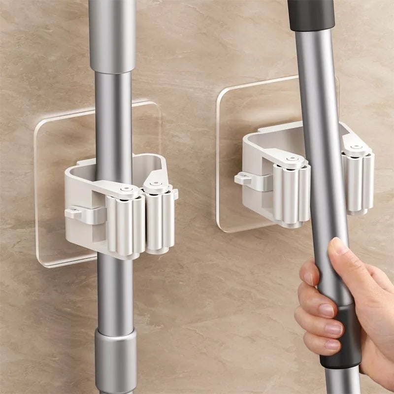 Soportes Adhesivos para Escobas y Fregonas