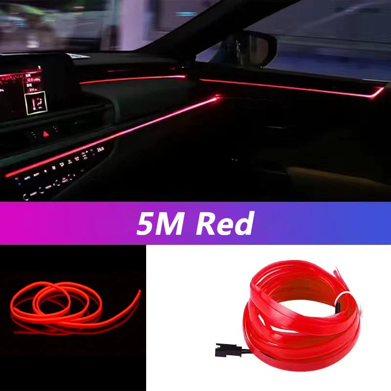 Tira de Luces LED Neón para Interior de Coche (5M)