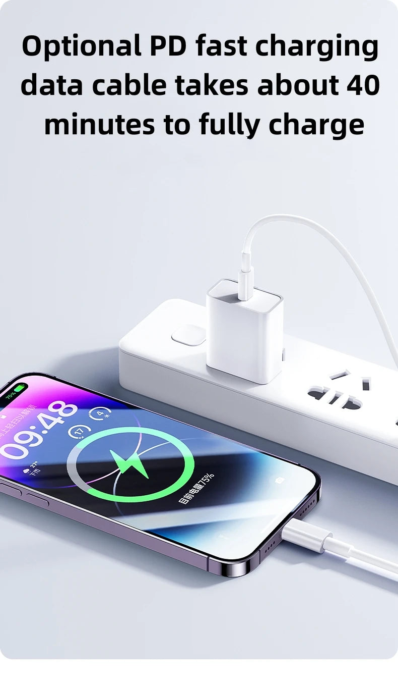 Cargador Rápido PD 35W USB Tipo C para iPhone