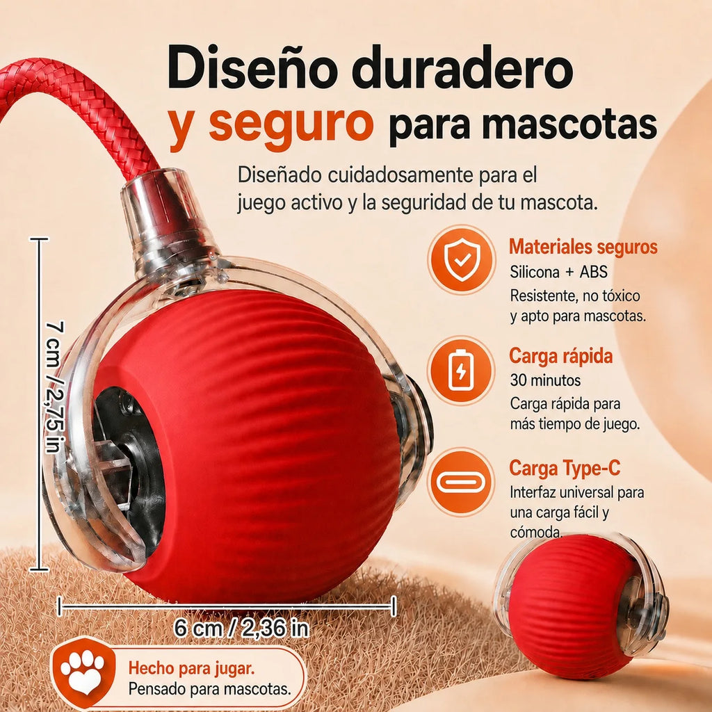 Pelota Automática Recargable para Gatos