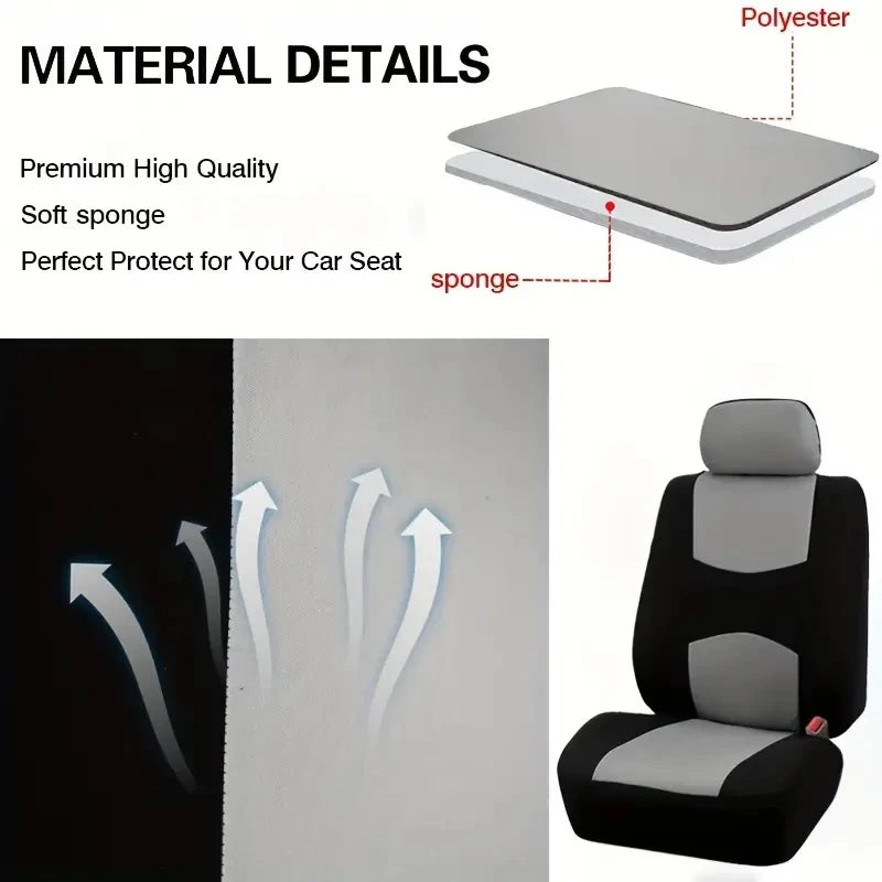 Fundas de Asiento Bicolor Universales para Coche