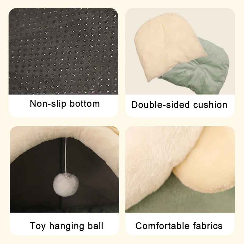 Cama Plegable y Lavable para Gatos y Perros Pequeños