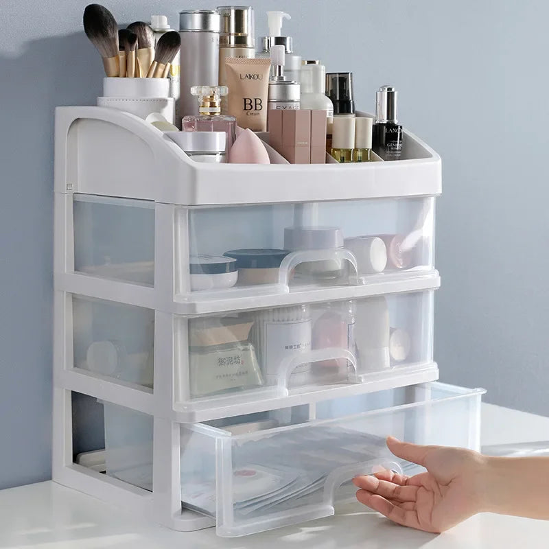 Organizador Transparente de Maquillaje con Cajones