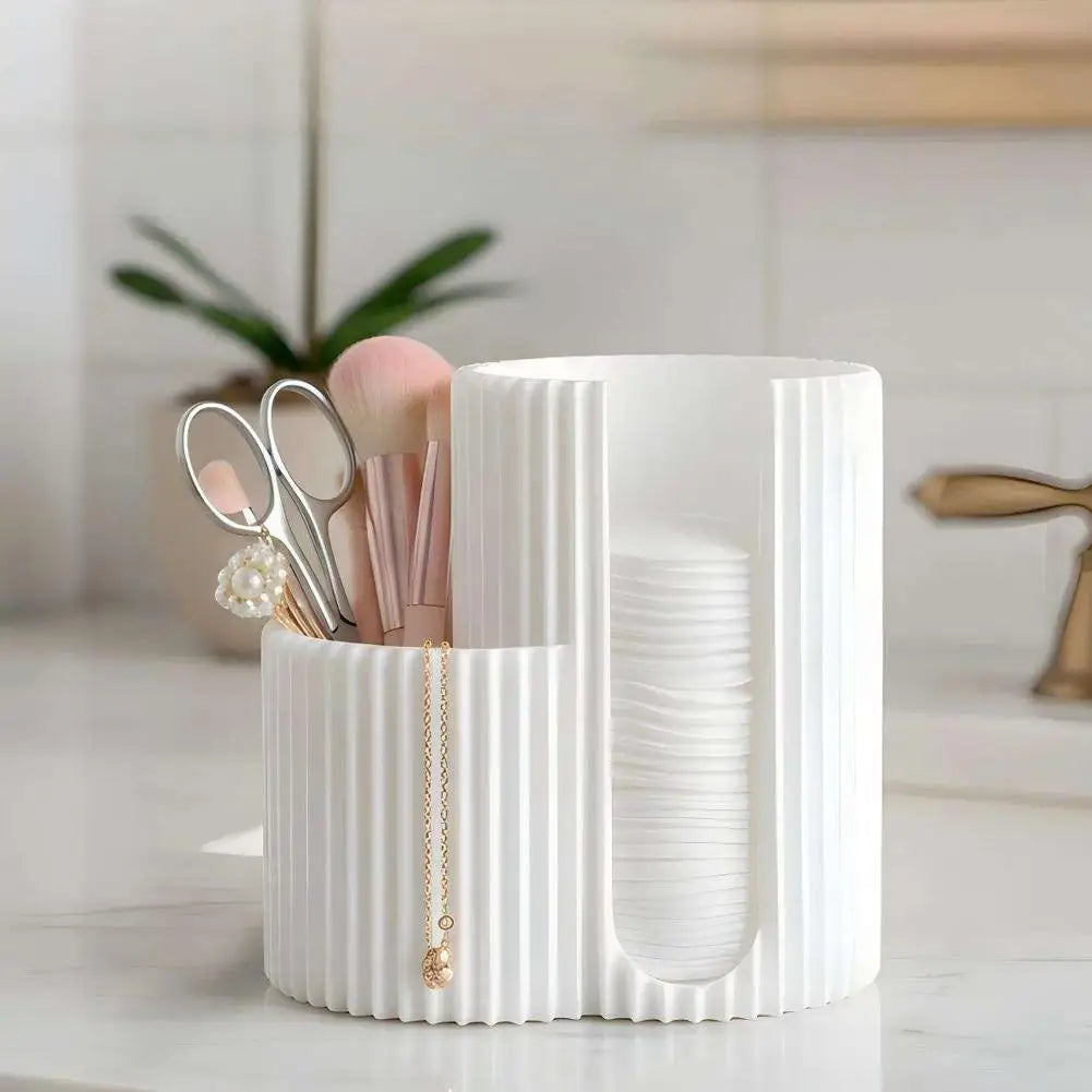 Organizador con Tapa para Bastoncillos de Algodón
