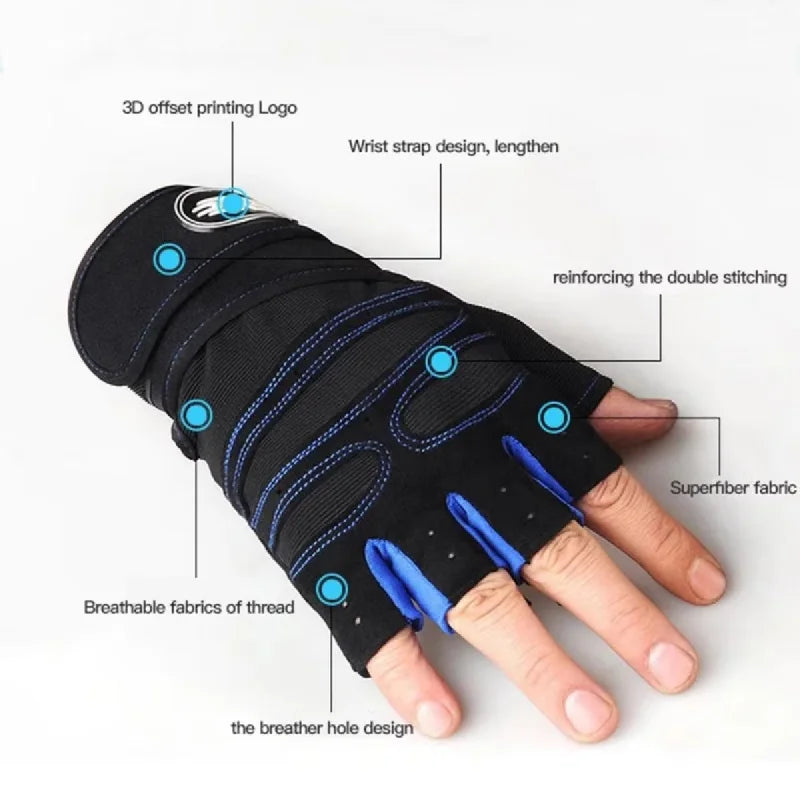 Guantes de Gimnasio con Sujeción de Muñeca