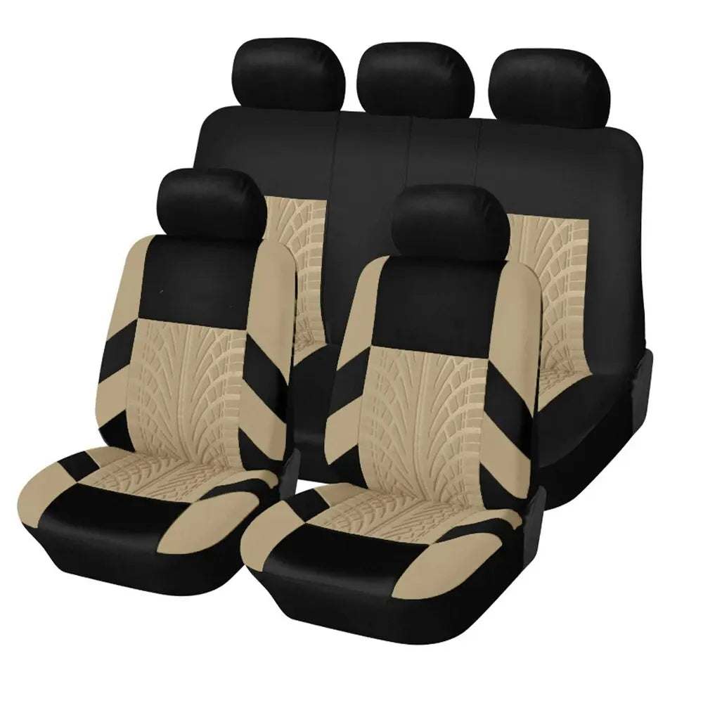 Juego de Fundas de Asiento para Coche (Delantero y Trasero)