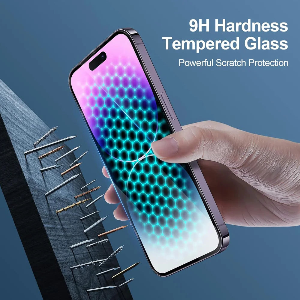 Protector de Pantalla HD con Lente de Cámara para iPhone