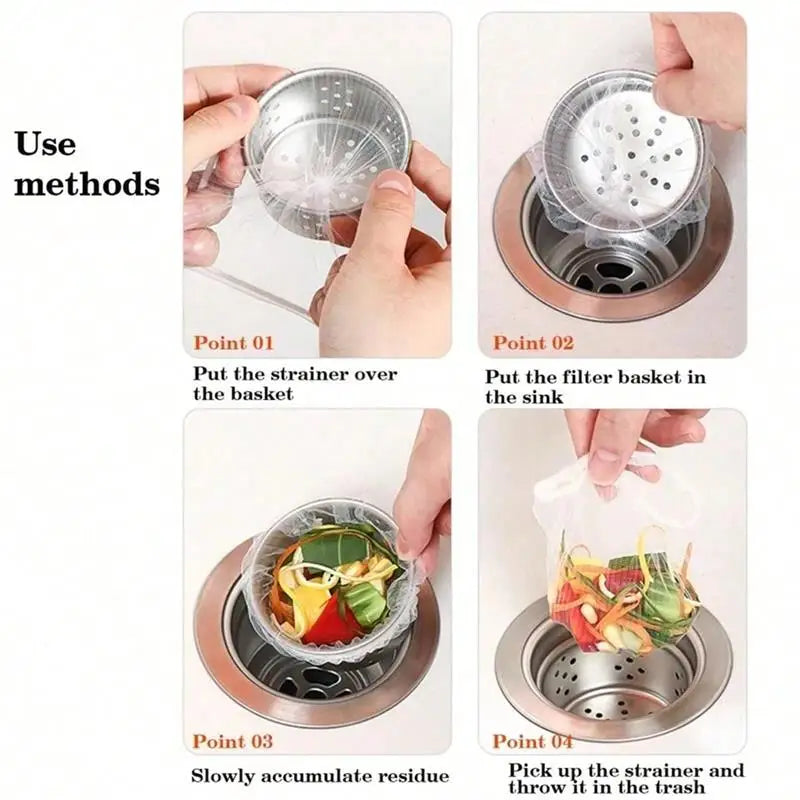 Filtros Desechables de Malla para Fregadero