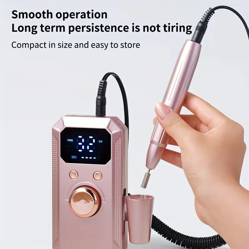 Lima Eléctrica Recargable para Manicura y Pedicura