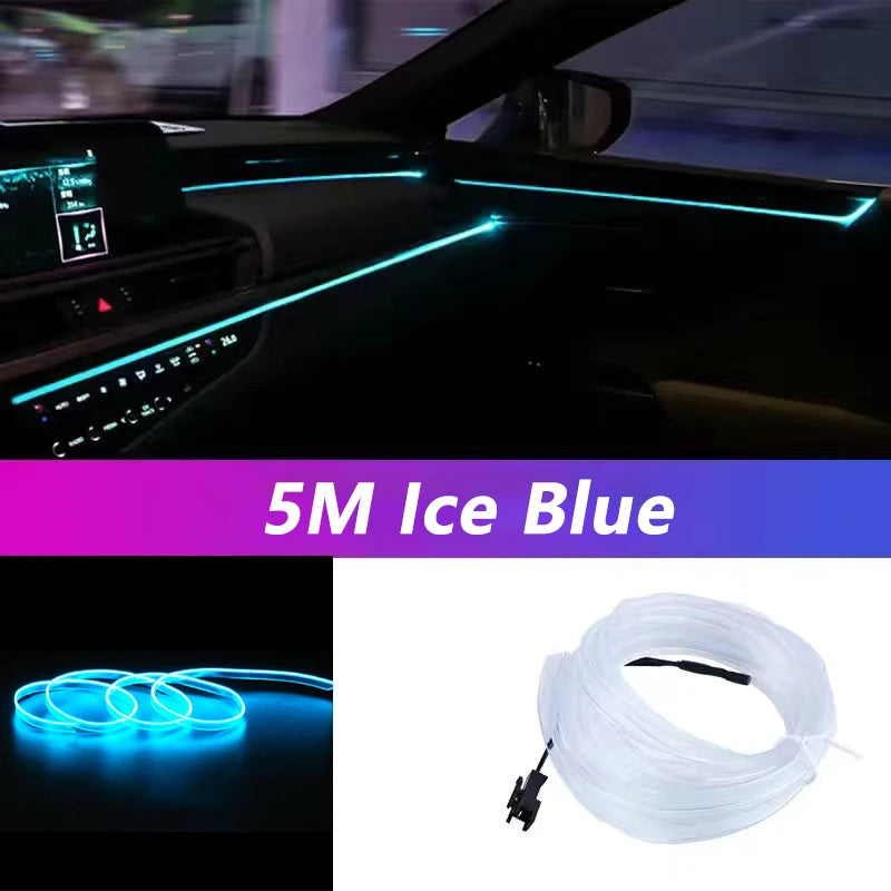 Tira de Luces LED Neón para Interior de Coche (5M)