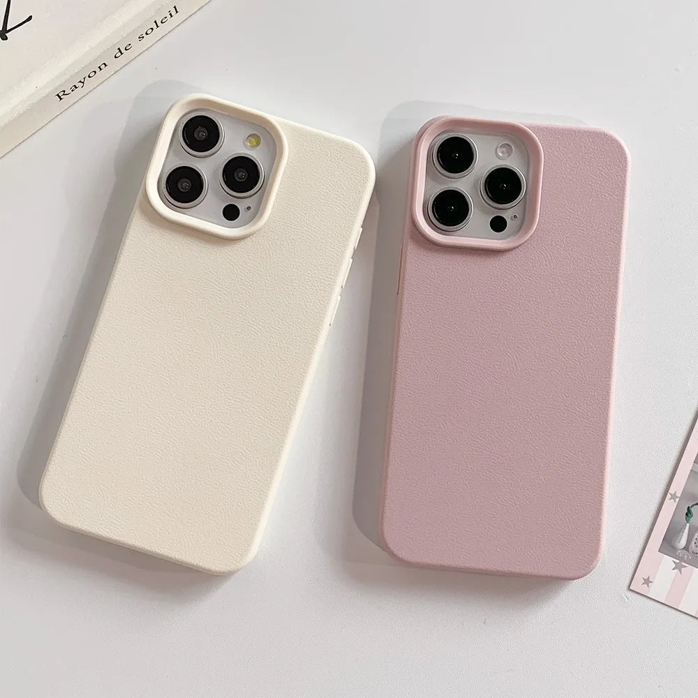 Funda de Cuero Antigolpes para iPhone