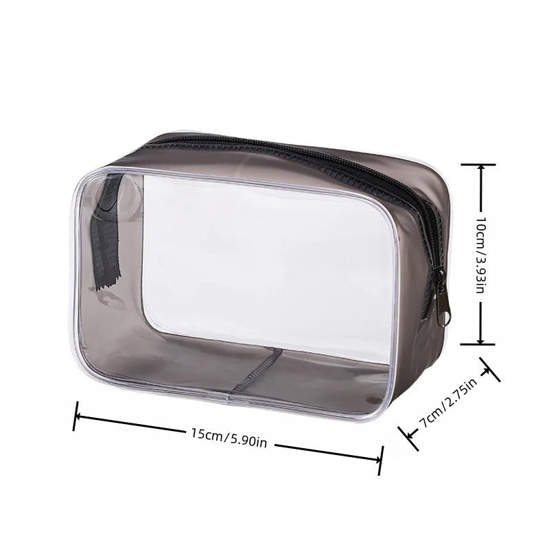 Neceser Transparente para Maquillaje y Viaje