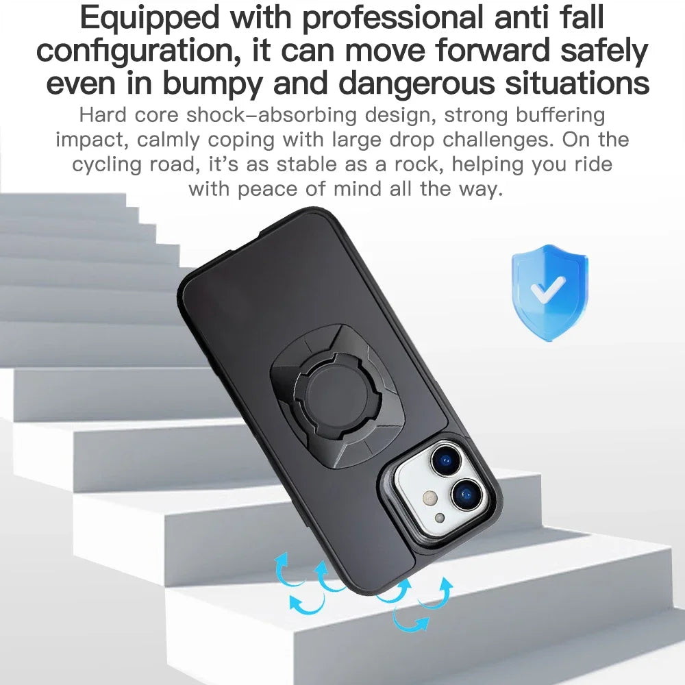 Funda para iPhone con Sistema de Anclaje para Bicicleta y Moto