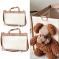 Bolsa de Transporte de Cuero PU para Mascotas Pequeñas