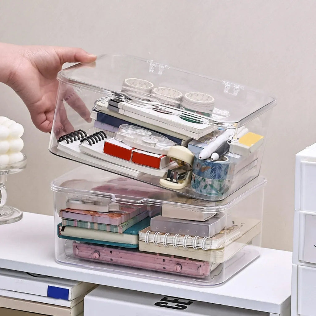 Caja Apilable con Tapa Abatible