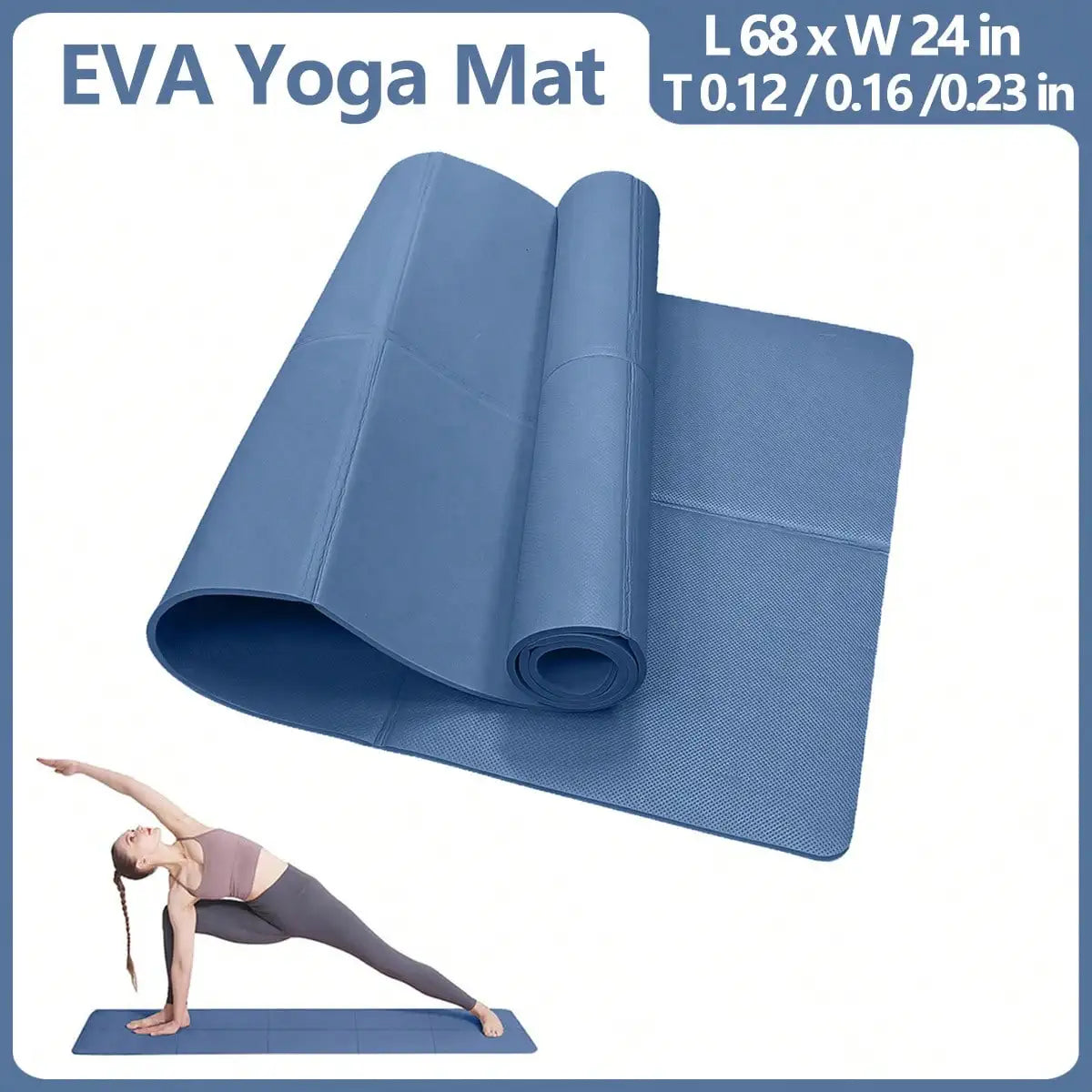 Esterilla de Yoga y Pilates 173 × 61 cm