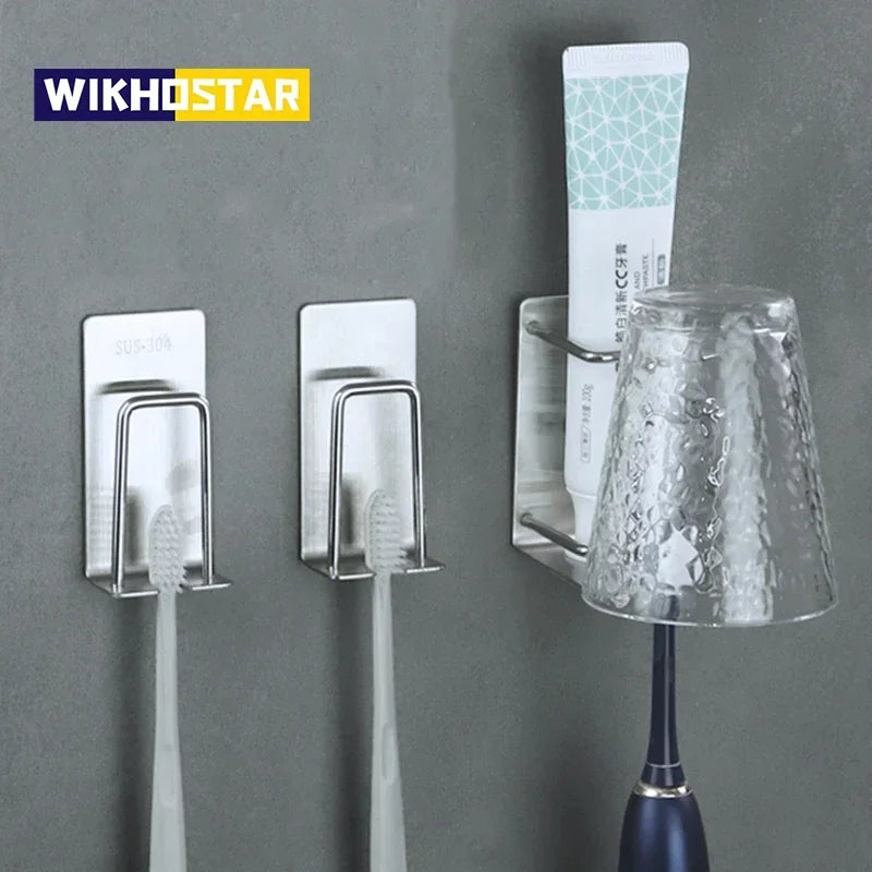 Soporte de Acero para Cepillo Dental sin Taladro